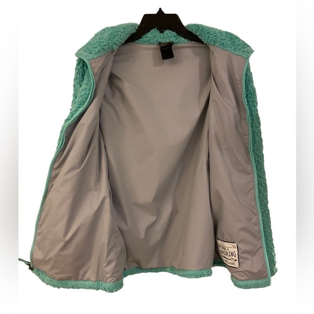 Girl’s The North Face Fuzzy Fleece Jacket Size XL (18) - Picture 3 of 7